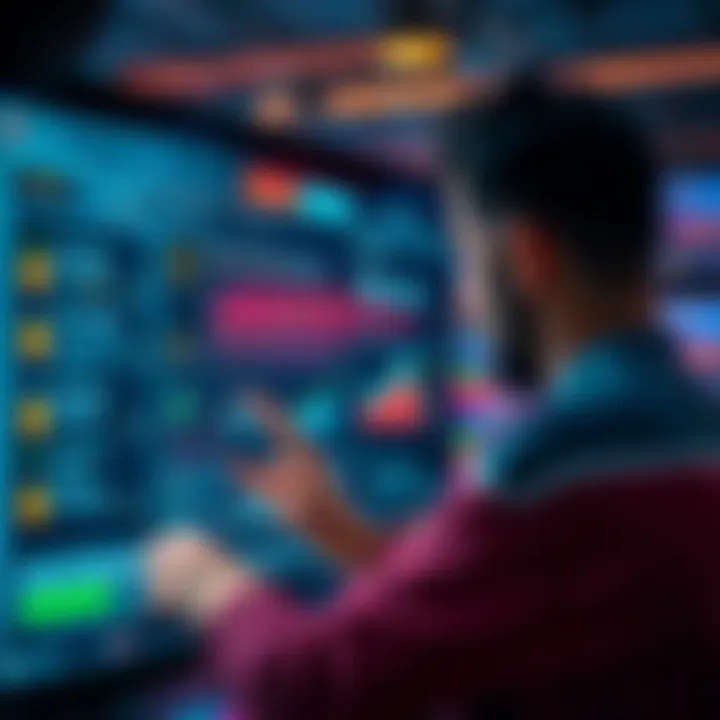 A person interacting with a digital interface showing token deposit options and charts for liquid staking derivatives.