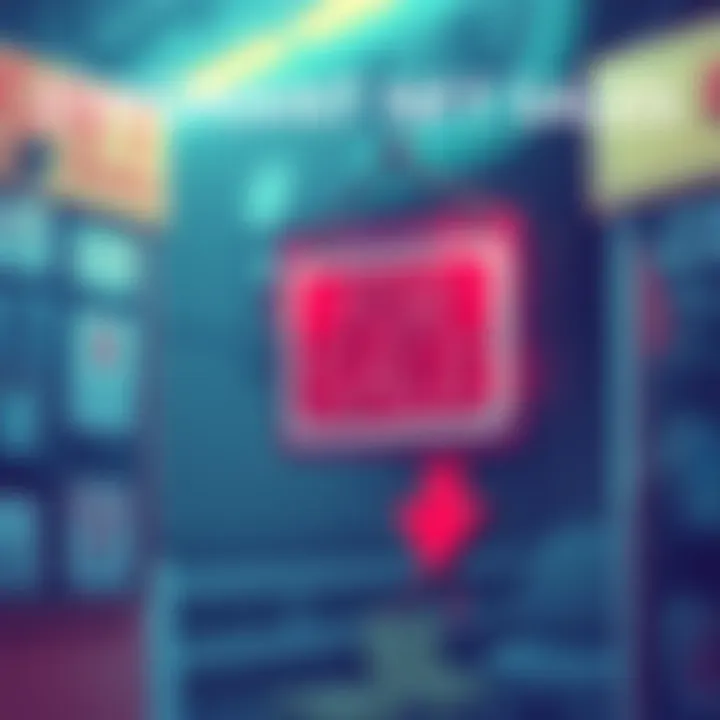 An illustration showing a digital artwork with a 'For Sale' sign and a downward arrow, symbolizing falling NFT sales