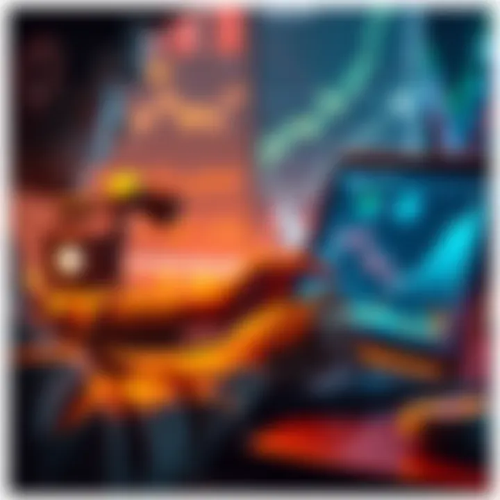 A person analyzing crypto market trends on a laptop with graphs and charts about Cosmos staking