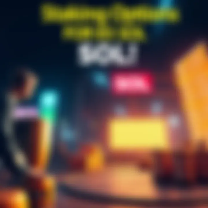 A visual representation of various staking options for 85 SOL, highlighting safety and potential returns.