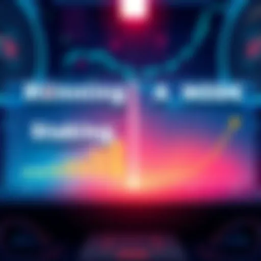 A visual comparison of staking tokens and running a node, showing graphs of potential returns and hardware setups.