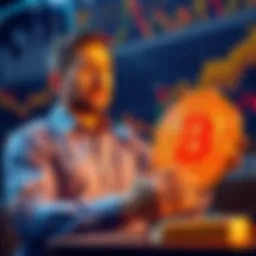 StarkWare CEO discussing Bitcoin inflation policy with charts and graphs in the background.