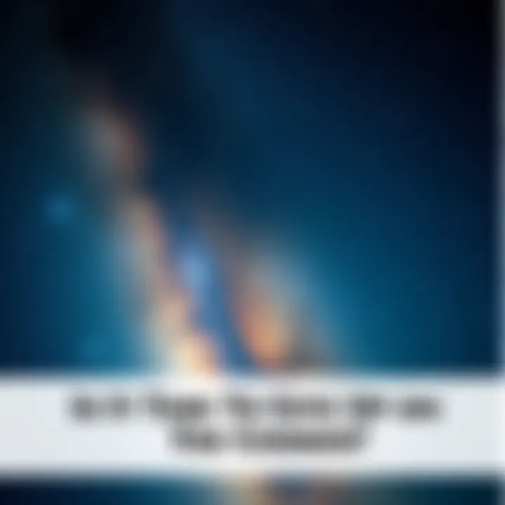 A vast starry night sky with bright stars and a hint of the Milky Way galaxy