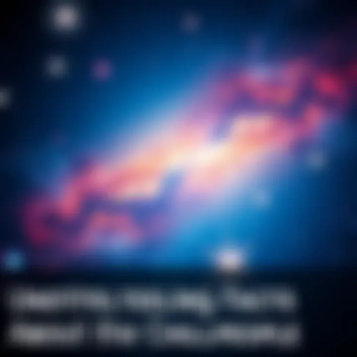 A stunning view of bright stars and colorful galaxies in the night sky, illustrating the vastness of the cosmos.