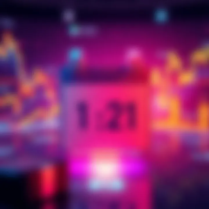 Start of 4-Year Unstaking Period A calendar marking the beginning of a 4-year unstaking period with financial graphs in the background.