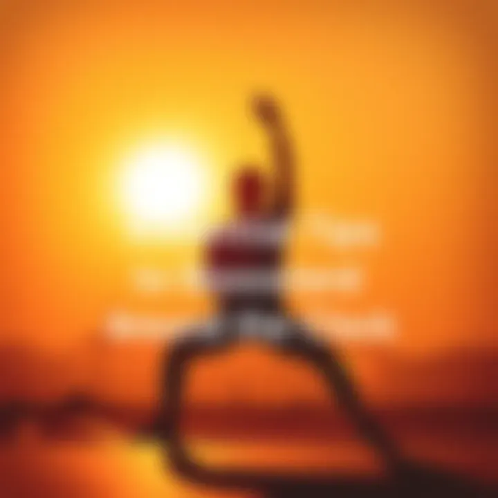 A person doing a stretching exercise with a bright background to represent energy and vitality