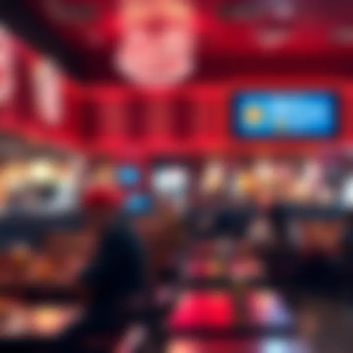 Steak N Shake Boosts Sales with Bitcoin A Steak N Shake restaurant with a digital payment sign displaying Bitcoin acceptance, showcasing a busy dining area filled with customers enjoying meals, highlighting the intersection of cryptocurrenc...