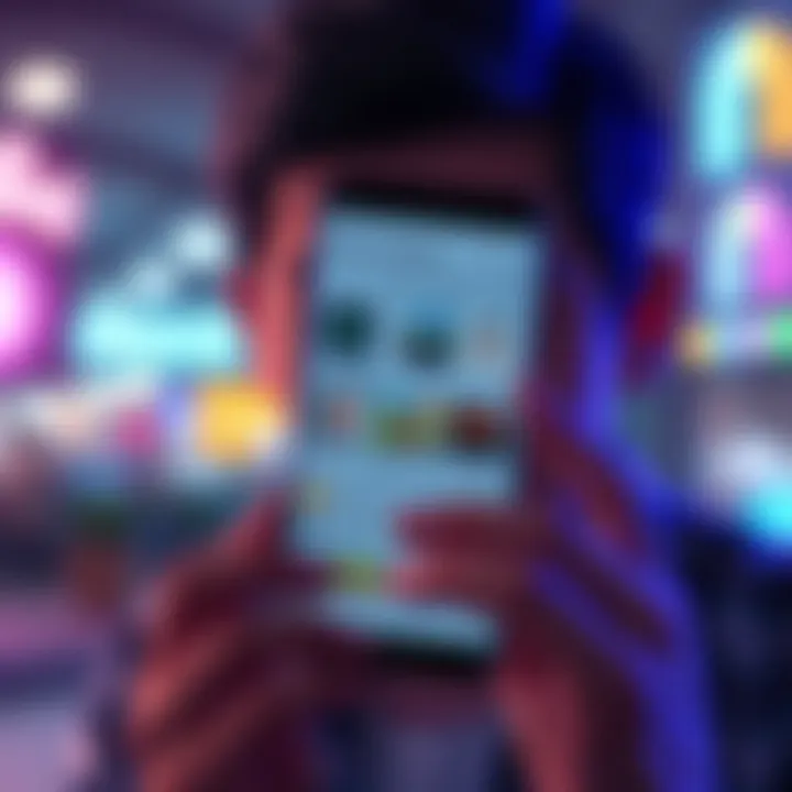 A person looking frustrated at their phone with the Samsung Galaxy Store app open, showing a list of auto-installed games.