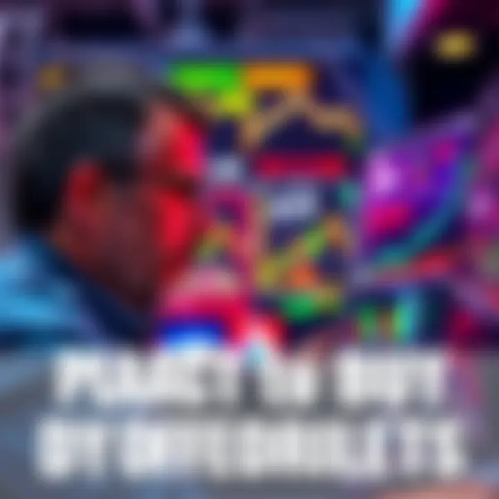 A person analyzing market trends on a computer, looking at charts and graphs related to Bitcoin and Sats, with a focused expression