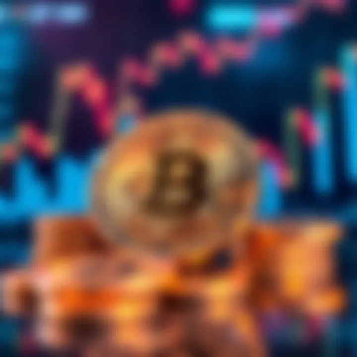 Strategy Acquires Bitcoin A visual representation of 1,550 Bitcoin coins with a backdrop of financial graphs reflecting investment growth.