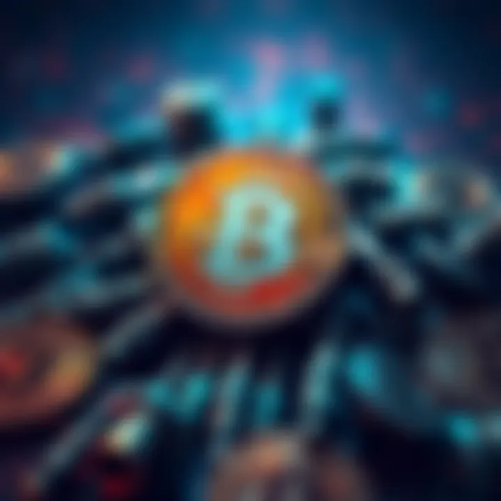 STRC.live's logo with a digital representation of bitcoins being acquired