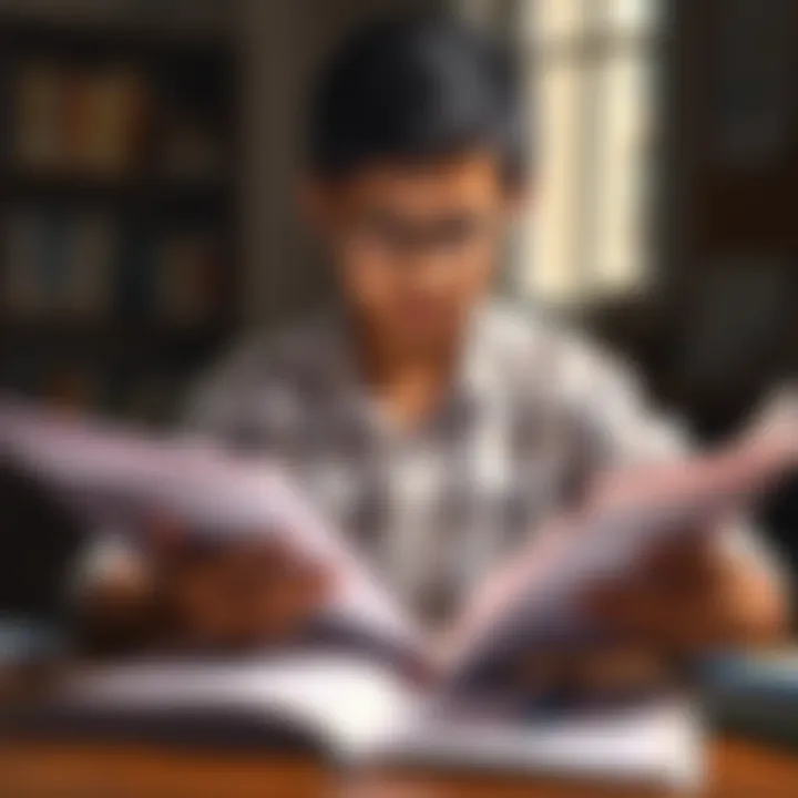 A student studying JEE Mathematics using textbooks and past question papers
