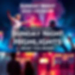 Collage of key moments from Sunday night, featuring sports events, entertainment clips, and news highlights.