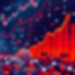 A graph showing the rapid growth of prediction markets with a sharp upward trend and increasing transaction volume. Digital wallets are illustrated to represent participation of over 840,000 people mo...