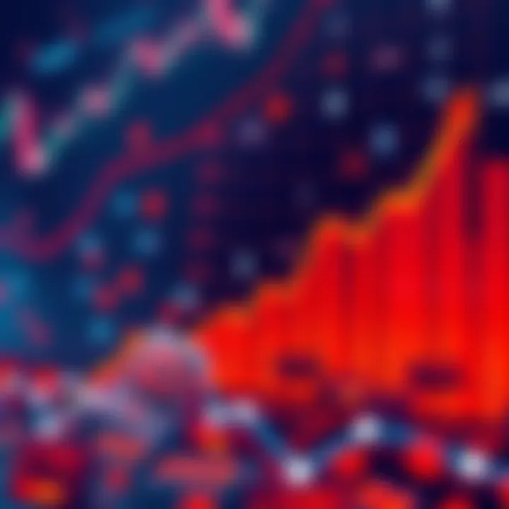 A graph showing the rapid growth of prediction markets with a sharp upward trend and increasing transaction volume. Digital wallets are illustrated to represent participation of over 840,000 people mo...