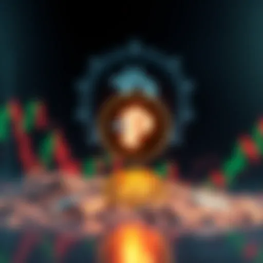 Graphic showing Pi Coin logo rising with a financial chart and ISO 20022 symbol in the background