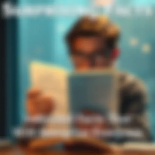 A person looks amazed while reading a book filled with surprising facts