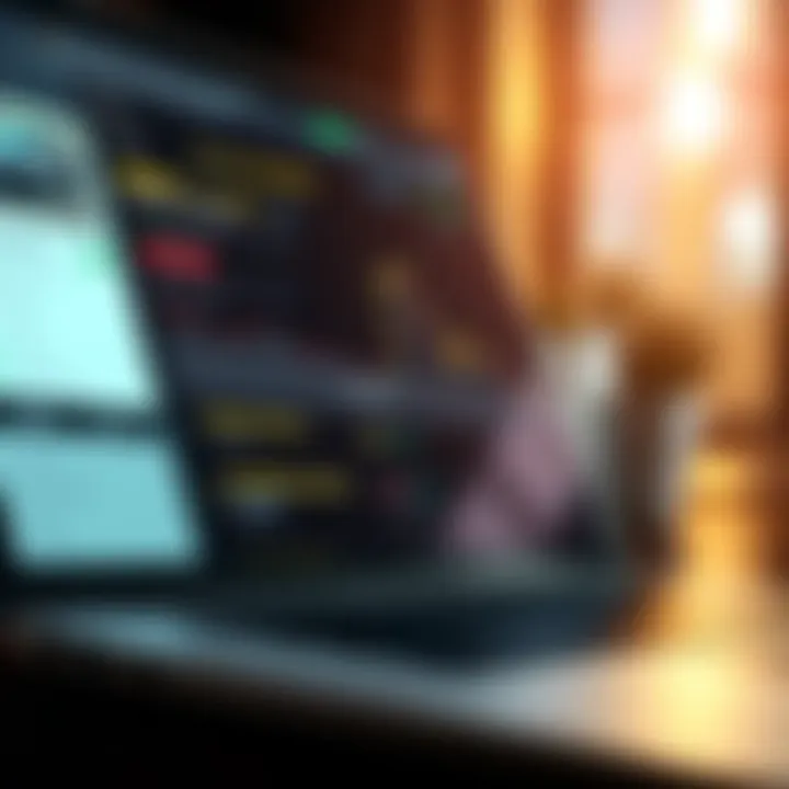 A close-up of a laptop screen showing bid activity for a 90s Toyota Avalon auction, with highlighted suspicious bids from new bidders.