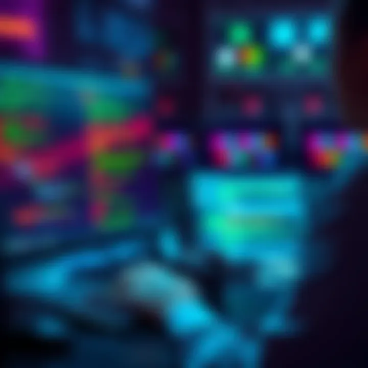 A person using a computer with terminal commands displayed, illustrating the Suvadu tool integrating local shell history for coding efficiency.