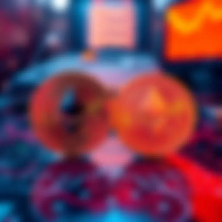 Swapping BTC for ETH A graphic showing Bitcoin and Ethereum logos exchanging in a secure, decentralized environment.