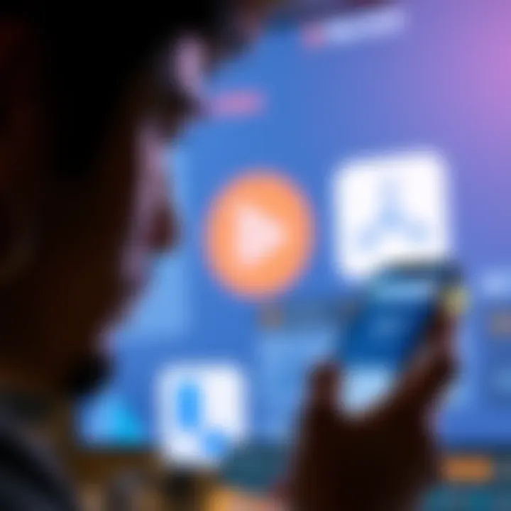 A person looking at their phone with decentralized finance apps open, comparing fees and yields, with Revolut and Wise logos in the background