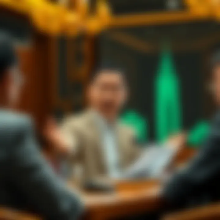 A Taiwan lawmaker presenting Bitcoin forecasts in a meeting, highlighting optimism for Bitcoin as a reserve asset.