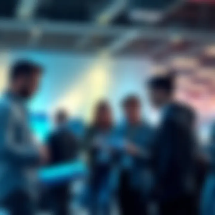 A group of people talking and looking at papers, showing concern over tax form delays