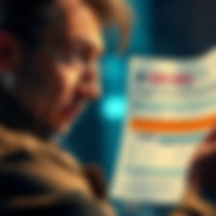 Tax Forms Confusion Person looking at 1099-MISC and 1099-DA tax forms with a confused expression