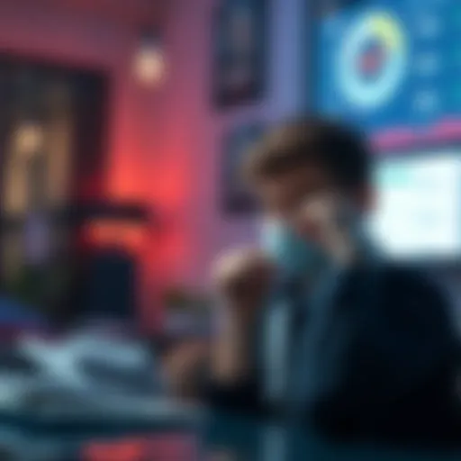 Person frustrated while viewing their 1099-DA tax form with Coinbase and Cointracker on a laptop