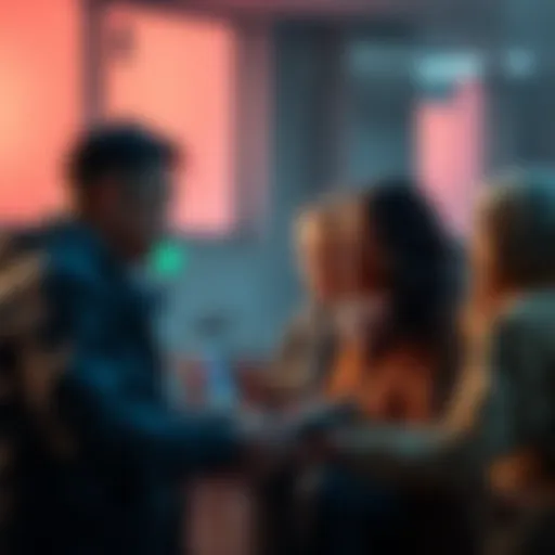 A diverse team discussing their strategy amid challenges during a migration project