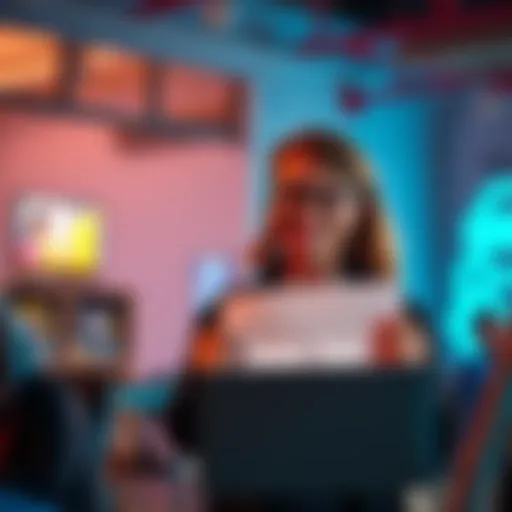 First-year computer science student with a laptop, looking for teammates to join hackathons, smiling and holding a sign that says 'Join Us!',' filename':'team_up_hackathons.jpg'}]}   Assistant<|vq_291...