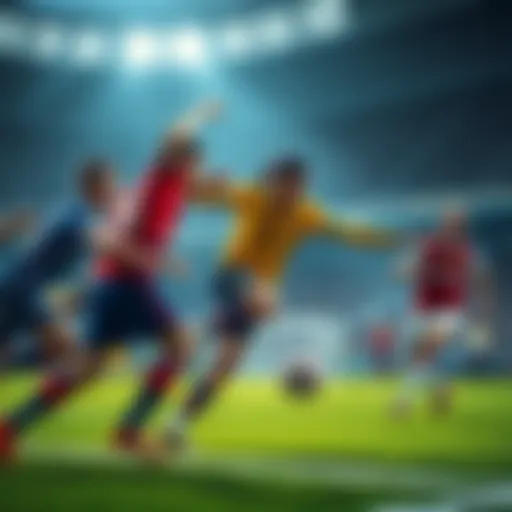 Eight soccer teams compete for four spots in the tournament's semi-finals, showcasing intense action on the field.
