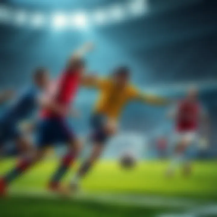 Eight soccer teams compete for four spots in the tournament's semi-finals, showcasing intense action on the field.