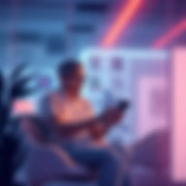 Illustration of Teller's checkpoint-based loans in DeFi lending, showing a borrower relieved with automated insights and rewards in a digital finance setting.