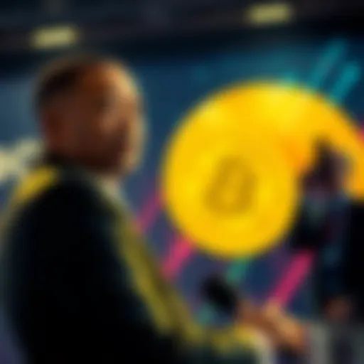 Terrence Howard speaking at an event about Bitcoin's future and investment opportunities