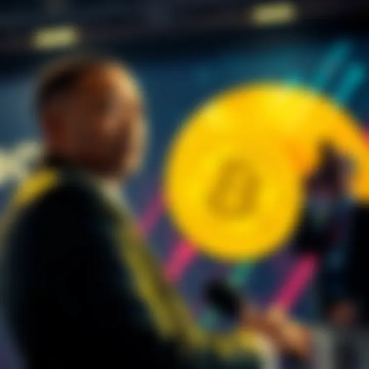 Terrence Howard speaking at an event about Bitcoin's future and investment opportunities