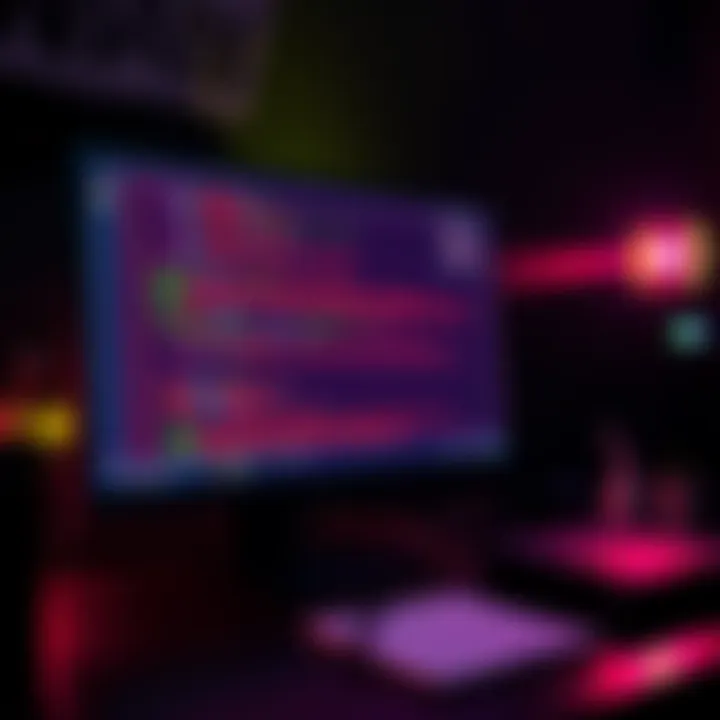 A computer screen displaying code for testing a raffle smart contract with a notepad and pen beside it