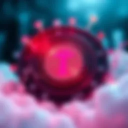 A visual representation of Tether's new digital dollar USAT, showcasing a modern design with financial symbols around it, emphasizing growth and investment.