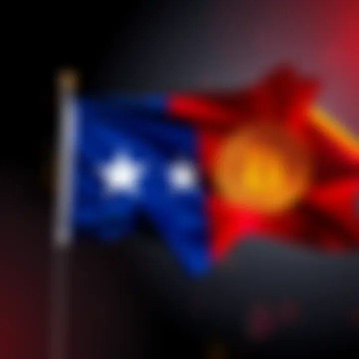 Texas Bitcoin Investment Texas state flag with Bitcoin symbol, showcasing the state's new financial strategy in cryptocurrency.