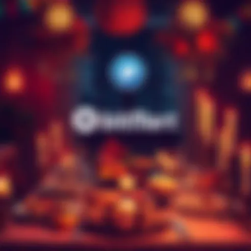 A joyful Thanksgiving table filled with food, candles, and decorations, symbolizing gratitude and community, with BitMart's logo displayed prominently.