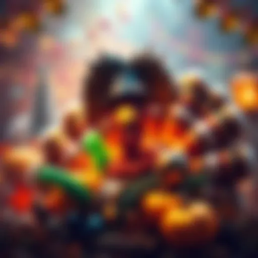 A colorful Thanksgiving-themed profile picture featuring a turkey and festive decorations