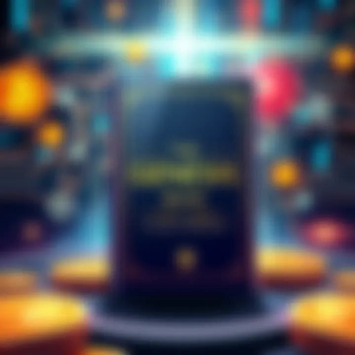 Cover of The Genesis Book Illustration showing The Genesis Book with Bitcoin symbols and technology background