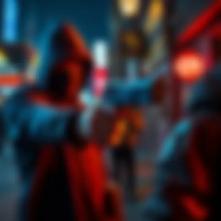 A thief holds a gun while demanding cryptocurrency from a person in a San Francisco setting