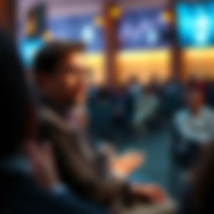 Tom Lee speaks about Ethereum's potential for future growth in a public forum setting.