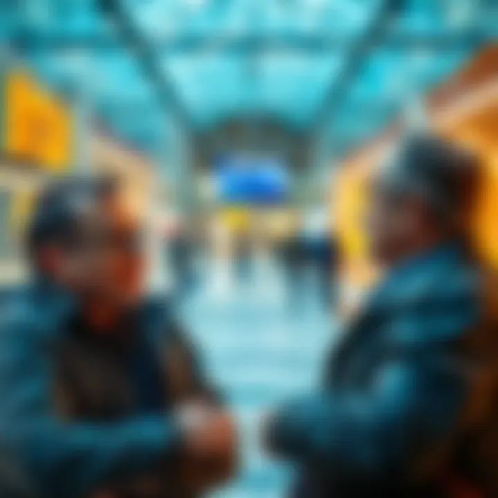 Tommy Robinson speaking with a former member of BitClub Network, discussing the claims of success and lack of victims in a bright setting.