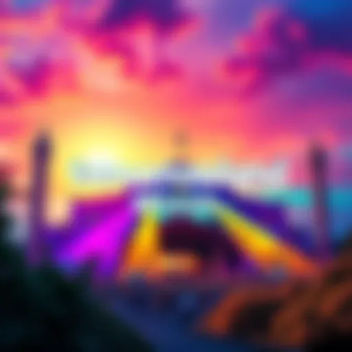 Colorful graphic promoting Tomorrowland Brasil 2027 pre-sale with discount details