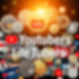 A collage of popular Litecoin YouTube channel logos and creators