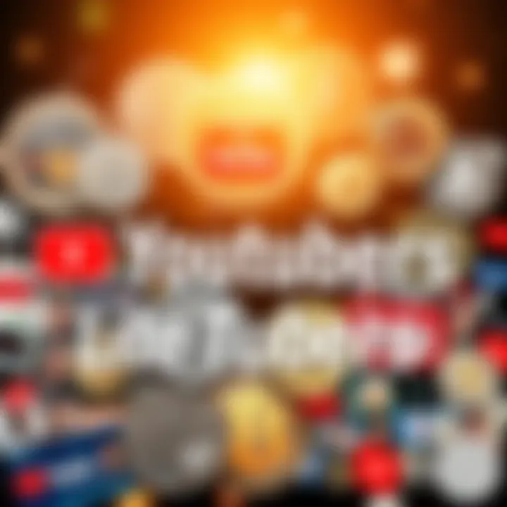 A collage of popular Litecoin YouTube channel logos and creators
