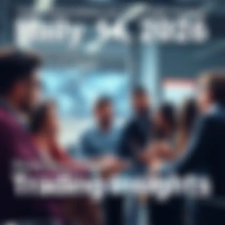 Group of people sharing trading insights in a friendly conversation