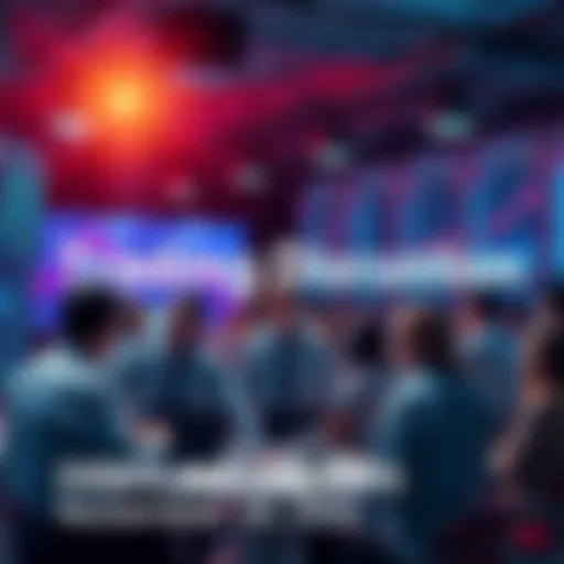 People sharing trading strategies and discussing market events in a community setting